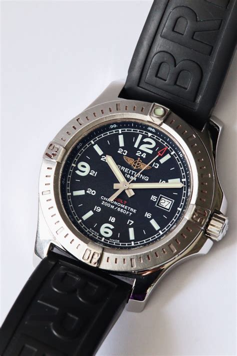 breitling colt second hand|breitling colt chronometre.